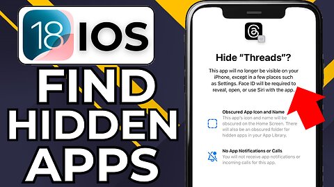 HOW TO FIND YOUR HIDDEN APPS ON IPHONE IOS 18