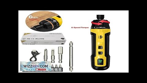 LYUWO USB Mini 6speed Adjustable Screwdriver Charging1300mah Electric Drill Multifunctional Review