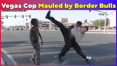 SHOCKING: Vegas Cop FIGHTS OFF Two Illegal Alien Bulls on Boulder Highway