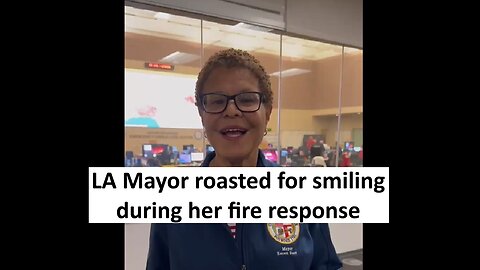 LA mayor roasted for fire response, joker smile