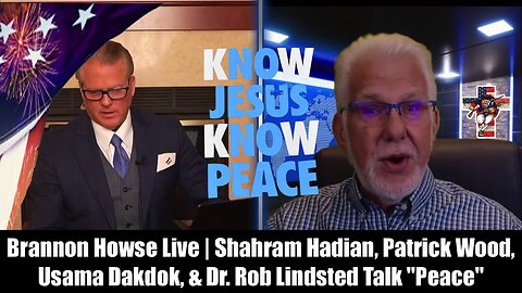 Brannon Howse Live | Shahram Hadian, Patrick Wood, Usama Dakdok, & Dr. Rob Lindsted Talk "Peace"
