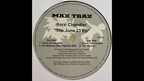 Kerri Chandler: The June 23 EP [MT2221] [2006]