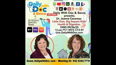 Dr. Joanne Conaway: Little Guts, Big Impact: Kids’ Health & Digestion DWD 09/26/25