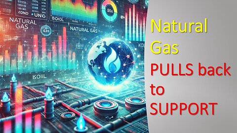 Natural Gas PULLS back to SUPPORT