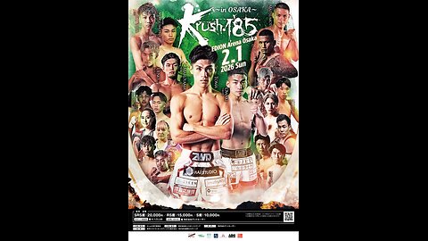 K-1 Krush.185 - Feb 01 2026 - Edion Arena, Osaka