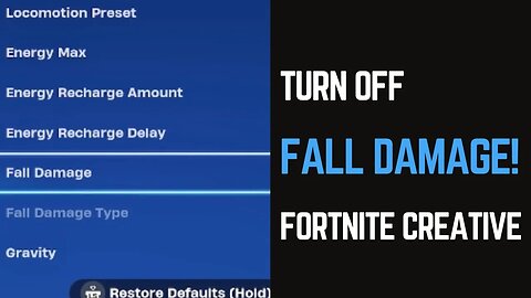 How to Turn Off Fall Damage in Fortnite Creative: Easy Steps!