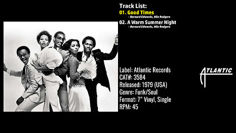 Chic – Good Times (Full Record) – 1979 – CAT.# 3584