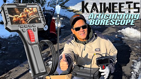 Two-Way Articulating Borescope Camera with Light