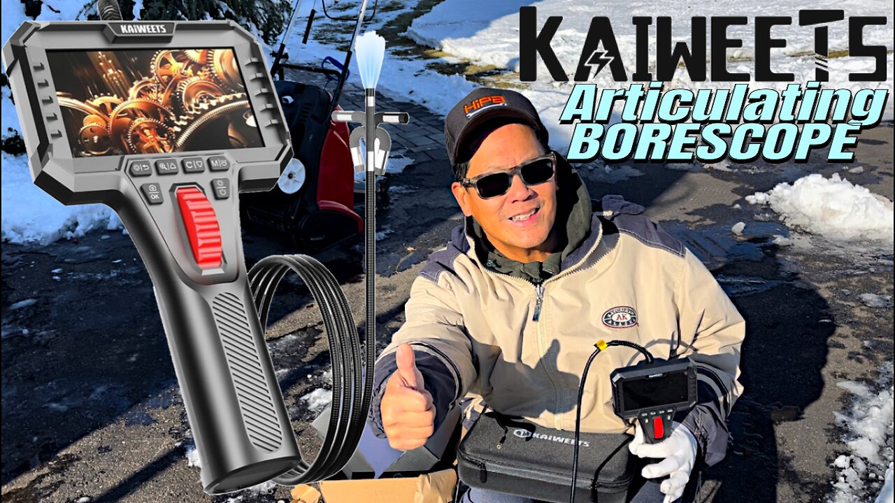 Two-Way Articulating Borescope Camera with Light