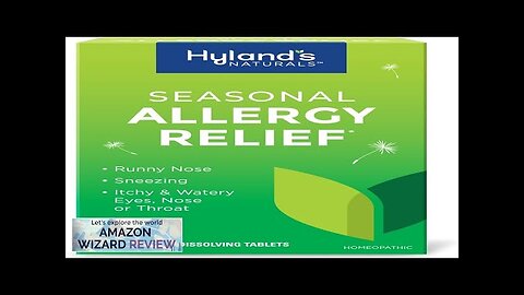 Hyland's Indoor & Outdoor Non Drowsy Seasonal Allergy Relief Pills For Sneezing Review