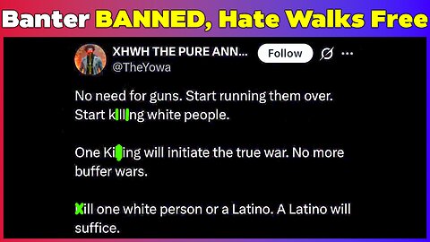 White Kids Banned, Genocide Calls Ignored!