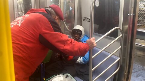 Guardian Angels Tend to Homeless after Woman Burned to Death on NYC Subway