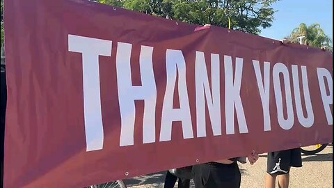 At Hostage Square in Tel Aviv, Israelis thank President Trump following the return of Agam Berger