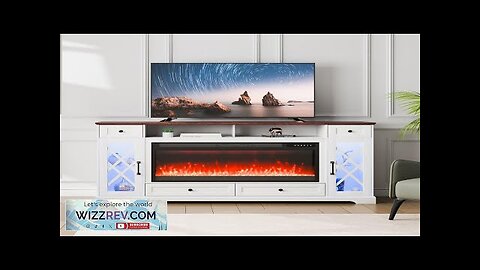 VEVOR Fireplace TV Stand for TVs 70" Media Storage Corner with 42" Review