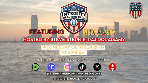 Steve Stern Election Integrity Call!