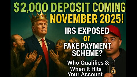 💸 “$2,000 DEPOSIT COMING IN NOVEMBER?! If You Take It… Congrats, You’re a Trump Supporter Now! 😂”