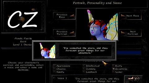 Wizardry 7 portrét víly ve Wizardry 8 (ANIMOVANÝ) {CZ}