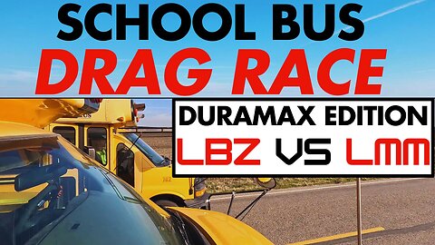School Bus Drag Race! 2 short buses go head-to-head