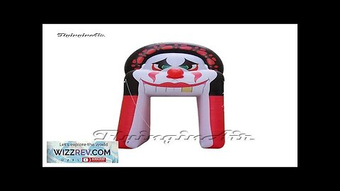 Outdoor Halloween Inflatable Clown Tunnel 5m Height Funny Witch Archway Air Blown Review