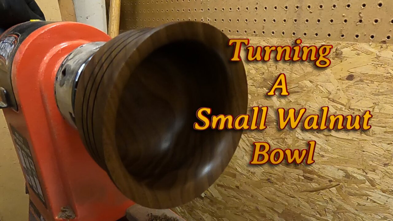 Turning A Small Walnut Bowl