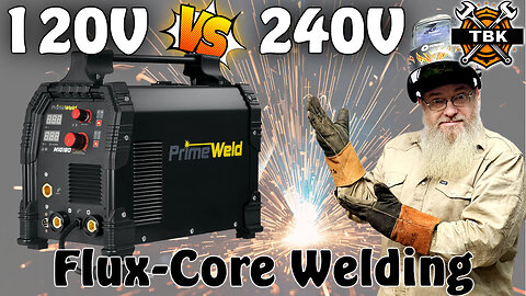 PrimeWeld MIG180 Review - Real Flux Core Welding on 120V vs 240V (Farm & Ranch Use) ⚡