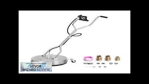 VEVOR 20" Pressure Washer Surface Cleaner w/ Handles & Wheels Stainless Steel Review