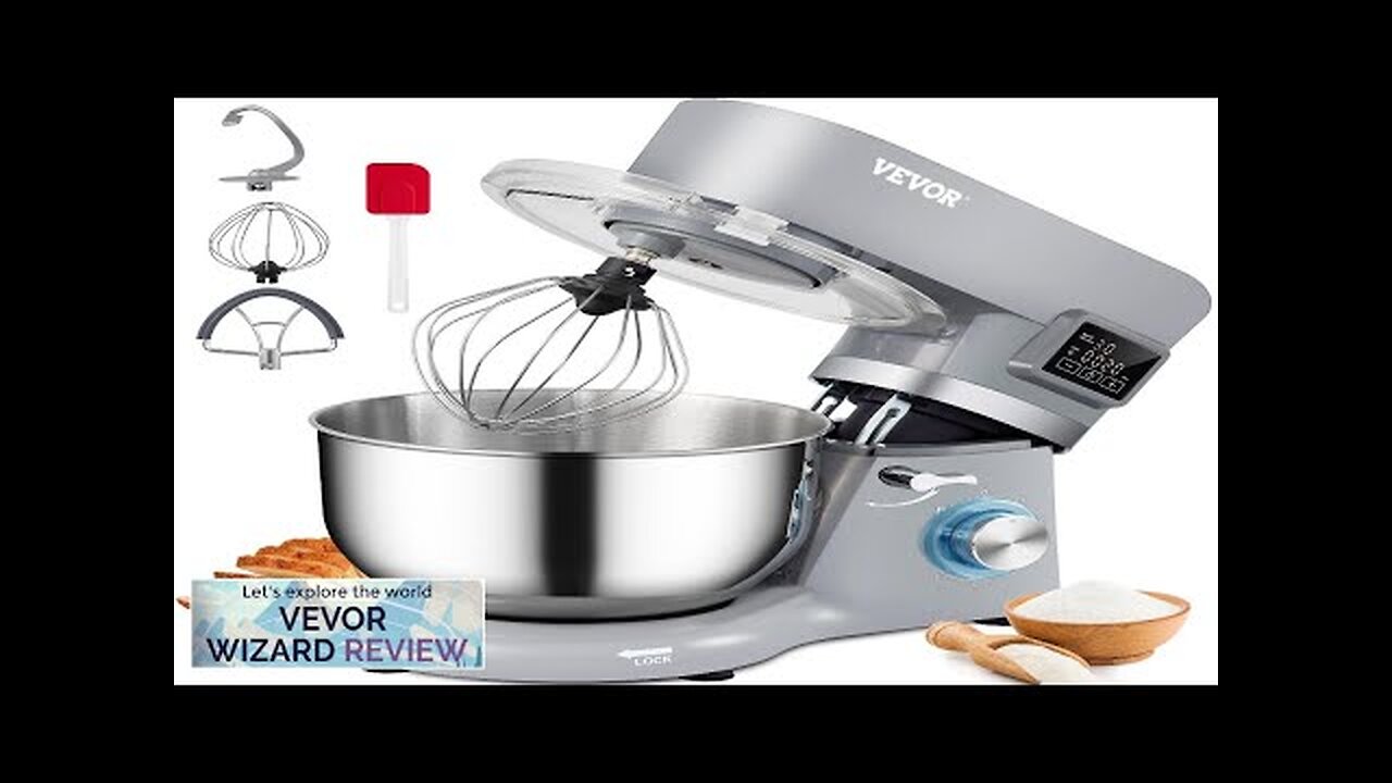 VEVOR Stand Mixer 660W Electric Dough Mixer with 6 Speeds LCD Screen Review