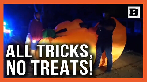 All Tricks, No Treats! Police Wrangle Runaway Giant Inflatable Pumpkin