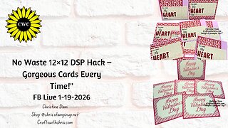 Zero Waste Magic: Turn ONE 12×12 DSP Sheet into Gorgeous Cards (No Scraps Left!)