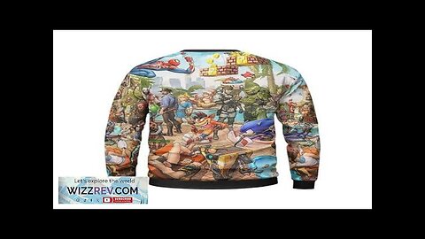 Various Video Game Characters Crossover Crewneck Sweater Review