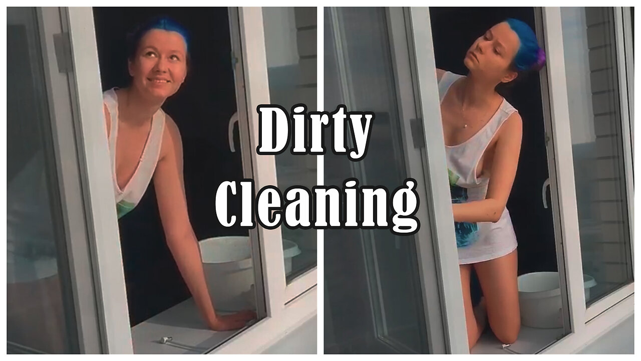 NO BRA window washing 💦
