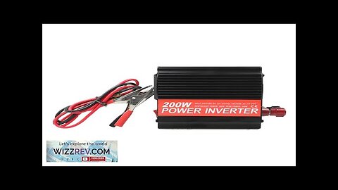 200W Car Inverter Al-Mg Alloy USB 5V/3.1A 12V to 110V Peak 300W Review