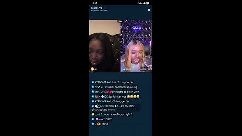 DreBaby and EBBIMAY chat about tokyo vanity she responded