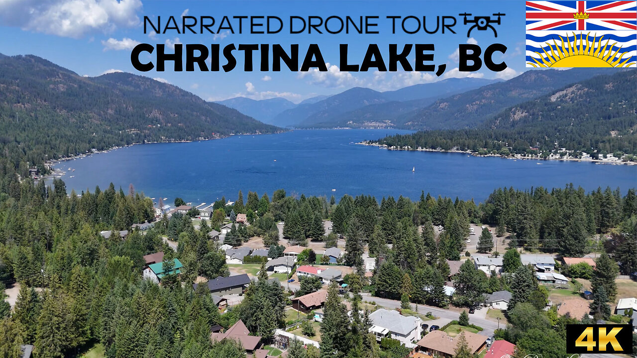 🏖️ Christina Lake, British Columbia 🌄 4K Drone