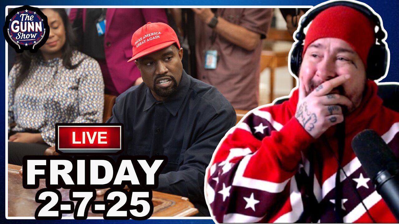 LIVE: Kanye is Going NUTS on Twitter, More Doge News, & More | The Gunn Show (2/7/25)