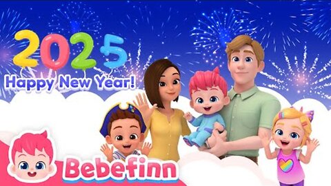 Happy New Year! | 2025 New Songs for Kids | Bebefinn Nursery Rhymes