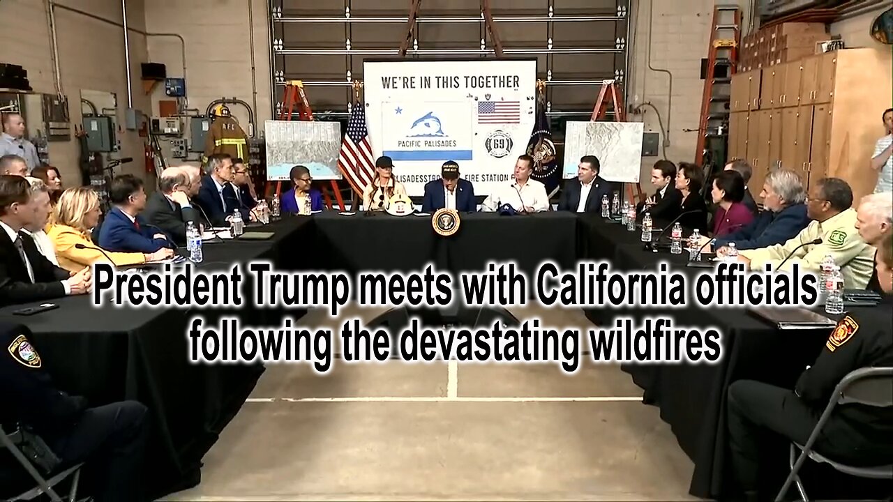 President Trump meets with California officials