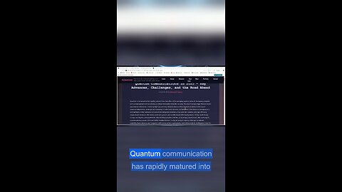Quantum communication and QKD: Real tech behind 'alien' claims. #short #alien #fyp