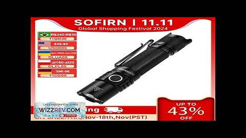 Sofirn SP35T 3800lm Tactical 21700 Flashlight Powerful LED Light USB C Rechargeable Review