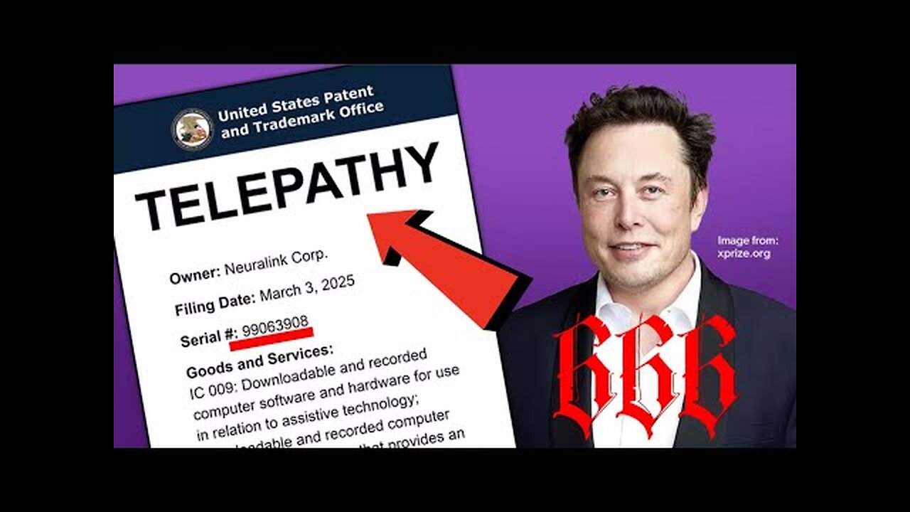 URGENT! ELON MUSK TRADEMARKS "TELEPATHY & TELEKINESIS" FOR NAMES OF FUTURE NEURALINK PRODUCTS!