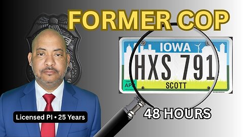 Former Cop Tracks Down Anyone In 48 Hours With Just A License Plate Number