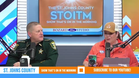 St. Johns County Sheriff Rob Hardwick joins us in studio!