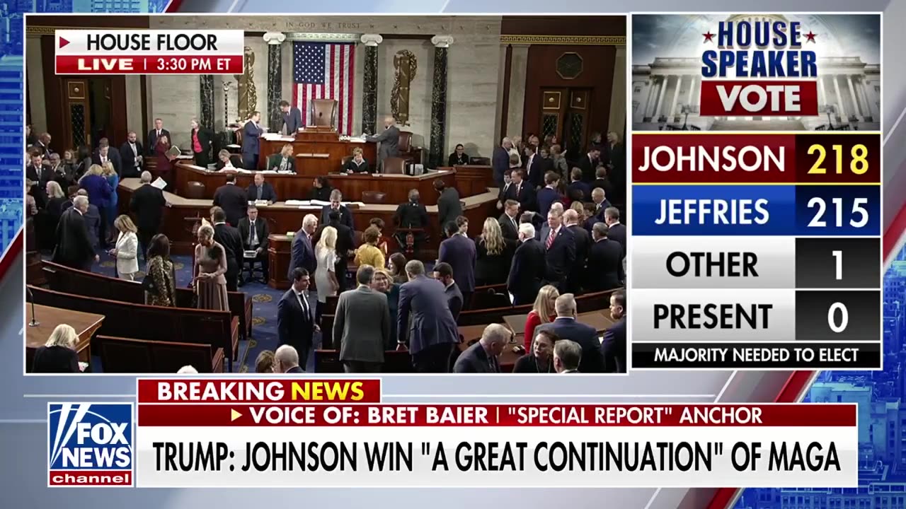 Mike Johnson re-elected House speaker, perhaps thanks to the 'Trump effect'