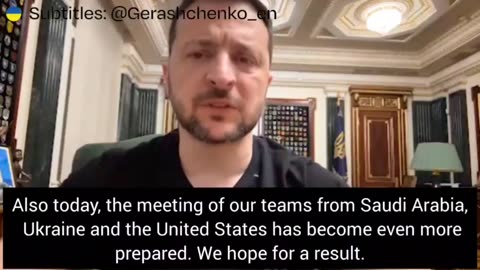 Zelensky before Saudi Arabia visit