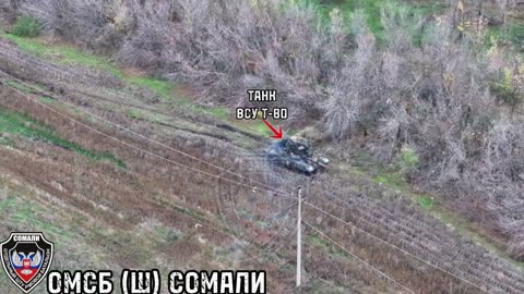 🛸🔍 Ukraine Russia War | Russian Drone Operators Spot and Target Ukrainian T-80 Tank | RCF