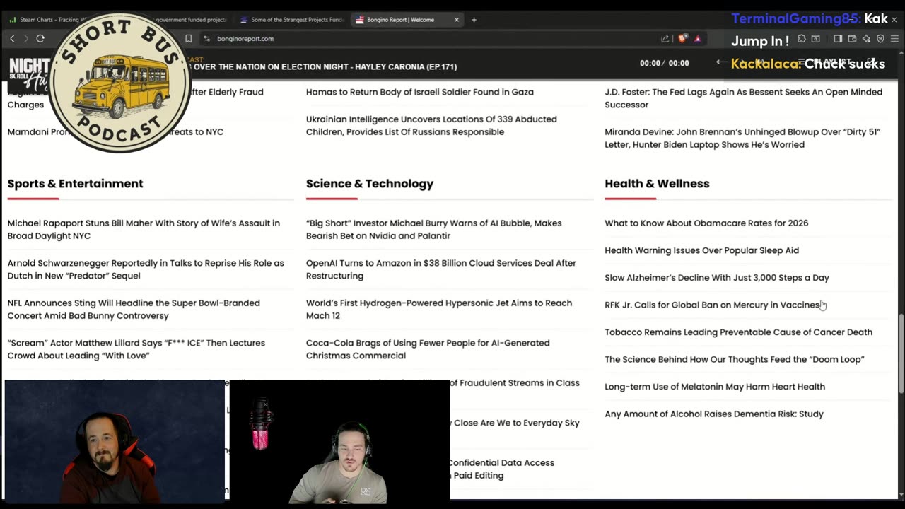 Short Bus Podcast 11/5 - Election Fallout and Xbox Fails