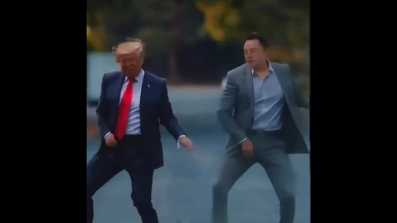 Trump and Elon Dance to Bee Gees funny moments clips