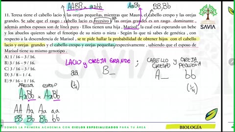 SAVIA REGULAR 2025 | Semana 10 | Biología