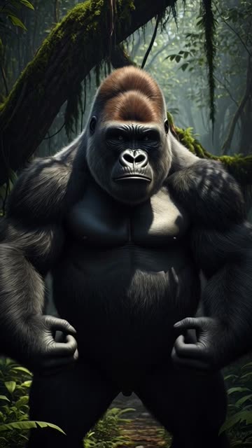 Gorilla #fyp #viral #trending #animals #WildGoat #nature #gorrila