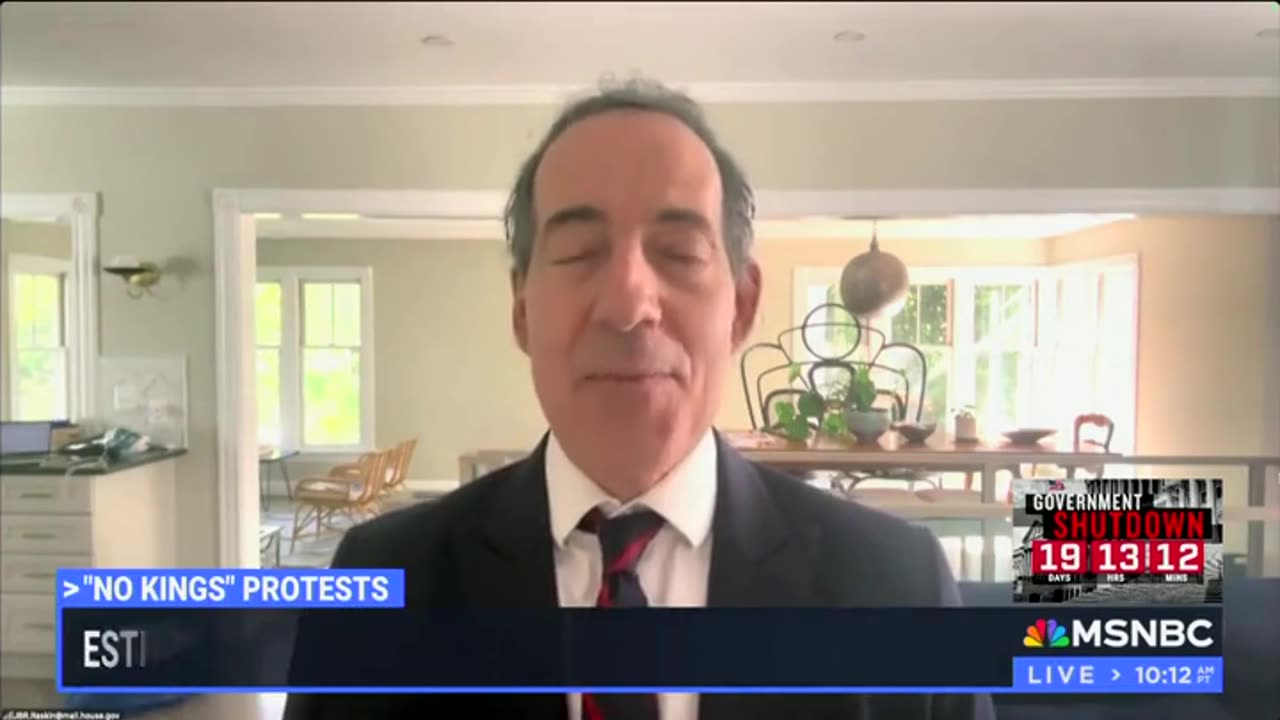 Jamie Raskin Paints Rosy Picture Of No Kings Protests, Ignores Death Threats Against Trump, Miller